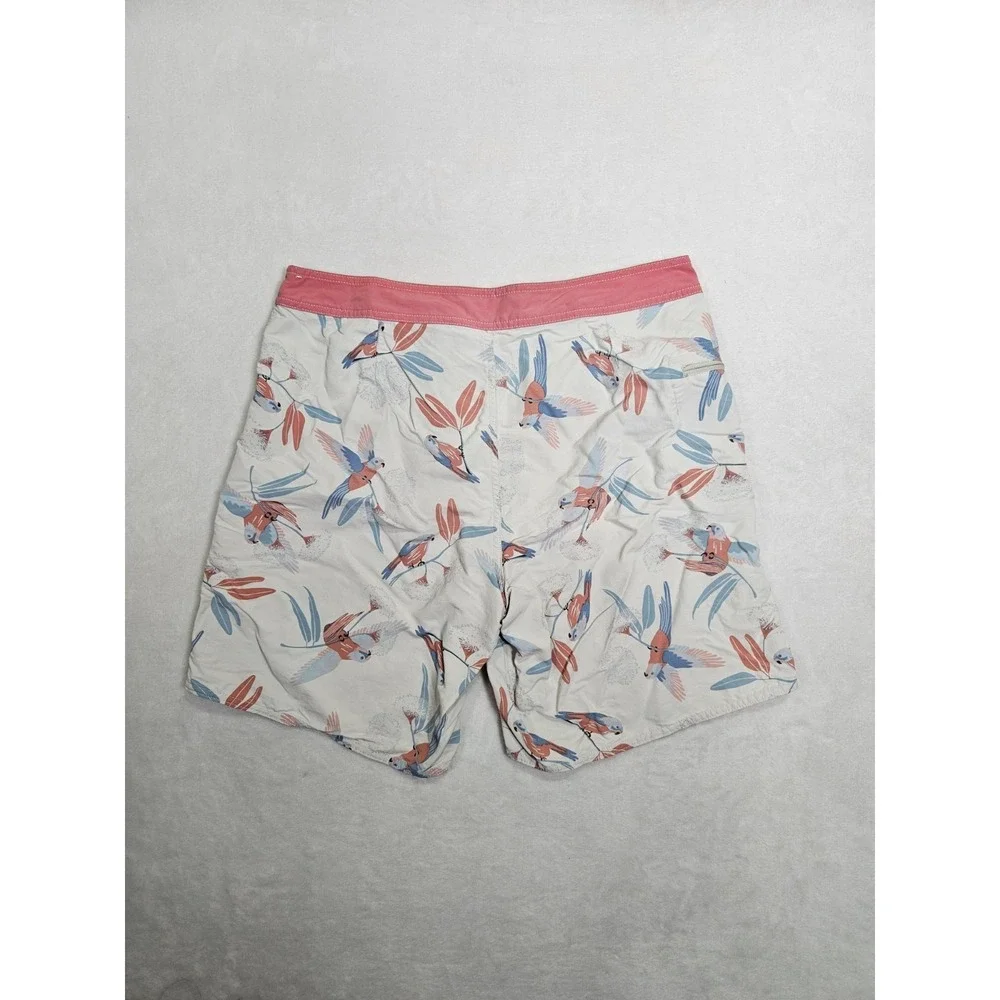 Patagonia Board Shorts Men's 35 Blue Parrot Baggies Mesh Lined Swim Trunks 58033